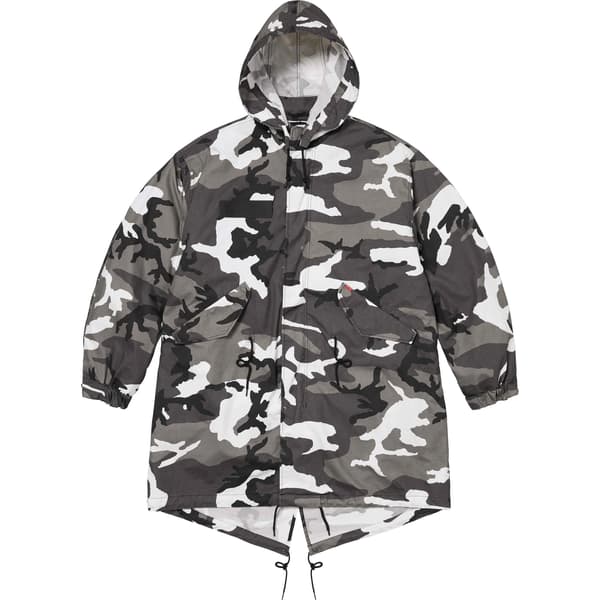 Supreme Futura Fishtail Parka - Snow Camo (front)