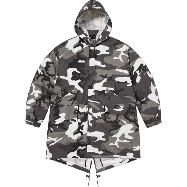Supreme Futura Fishtail Parka - Snow Camo (front)