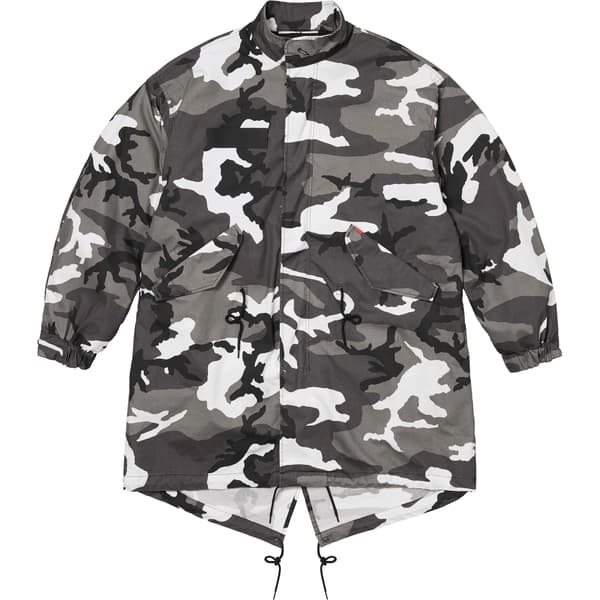 Supreme Futura Fishtail Parka - Snow Camo (front)