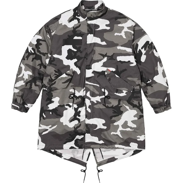 Supreme Futura Fishtail Parka - Snow Camo (front)