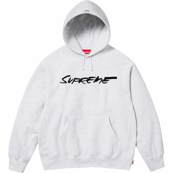 Supreme Futura Hooded Sweatshirt - Ash Grey (front)