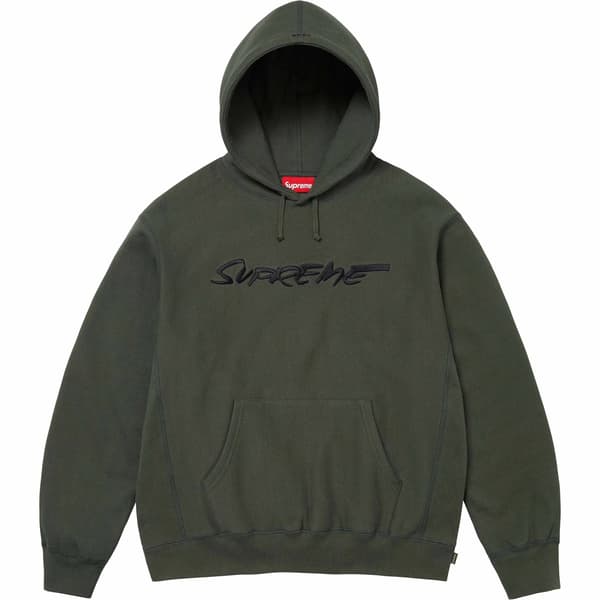 Supreme Futura Hooded Sweatshirt - Dark Olive (front)