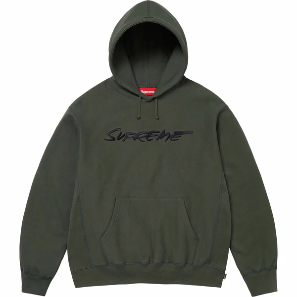 Supreme Futura Hooded Sweatshirt - Dark Olive (front)