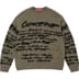 Supreme Futura Sweater - Olive (front)