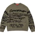 Supreme Futura Sweater - Olive (front)