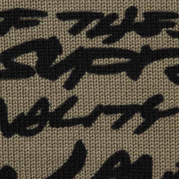 Supreme Futura Sweater - Olive (front)