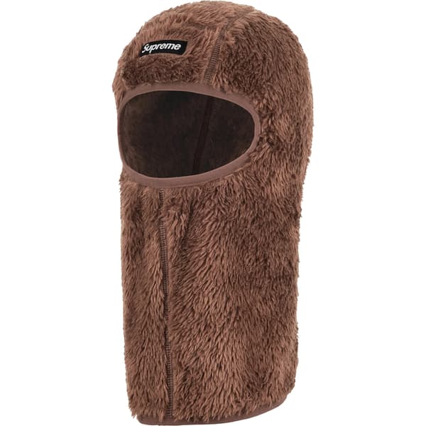 Supreme Fuzzy Balaclava - Brown (front)