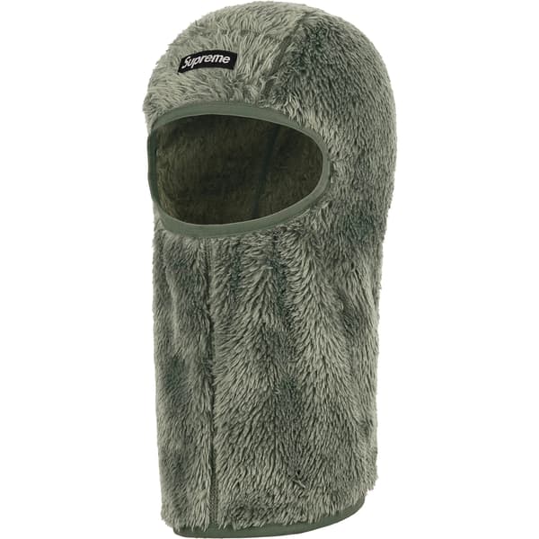 Supreme Fuzzy Balaclava - Moss (front)