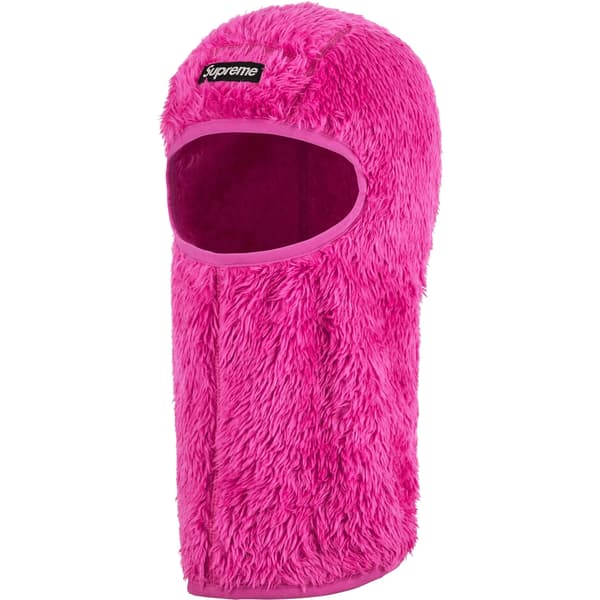 Supreme Fuzzy Balaclava - Pink (front)