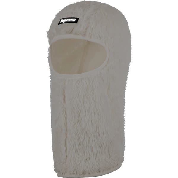 Supreme Fuzzy Balaclava - White (front)