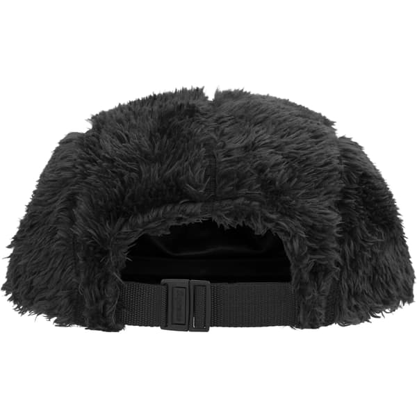 Supreme Fuzzy Camp Cap - Black (front)