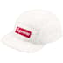 Supreme Fuzzy Camp Cap - White (front)
