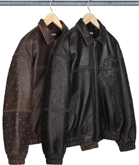Supreme Gem Studded Leather Jacket