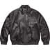 Supreme Gem Studded Leather Jacket - Black (front)