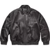 Supreme Gem Studded Leather Jacket - Black (front)