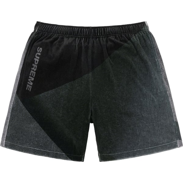Supreme Geo Velour Short - Black (front)