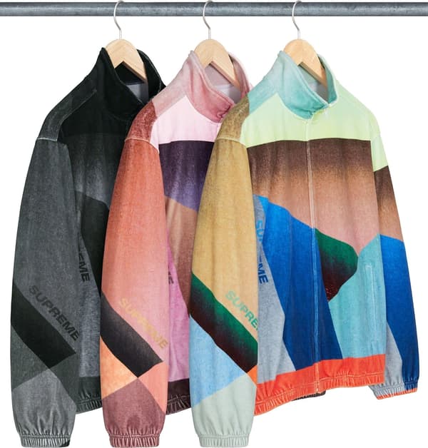 Supreme Geo Velour Track Jacket - Product Image