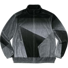Supreme Geo Velour Track Jacket Black