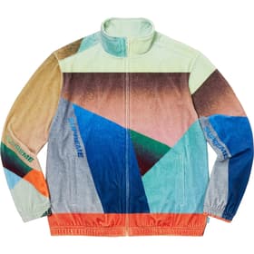 Supreme Geo Velour Track Jacket Multicolor