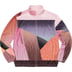 Supreme Geo Velour Track Jacket - Pink (front)