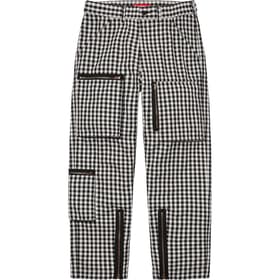 Supreme Gingham Flight Pant Black