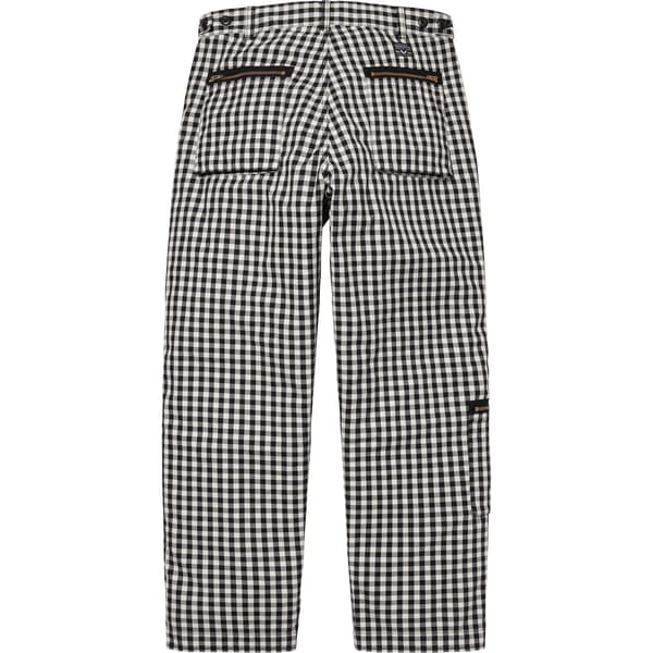 Supreme Gingham Flight Pant - Black (front)