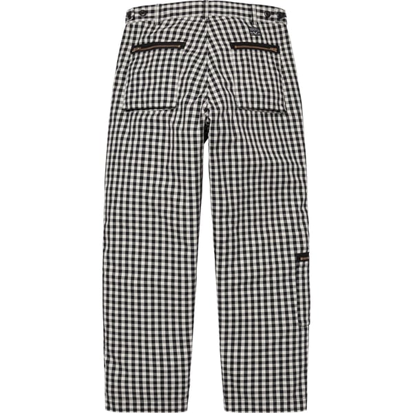 Supreme Gingham Flight Pant - Black (front)