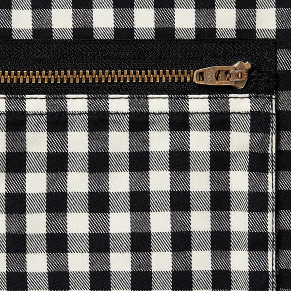 Supreme Gingham Flight Pant - Black (front)