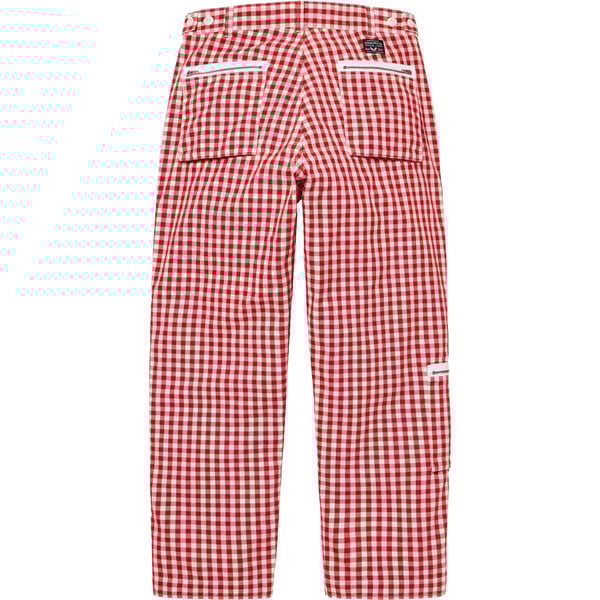 Supreme Gingham Flight Pant - Red (front)