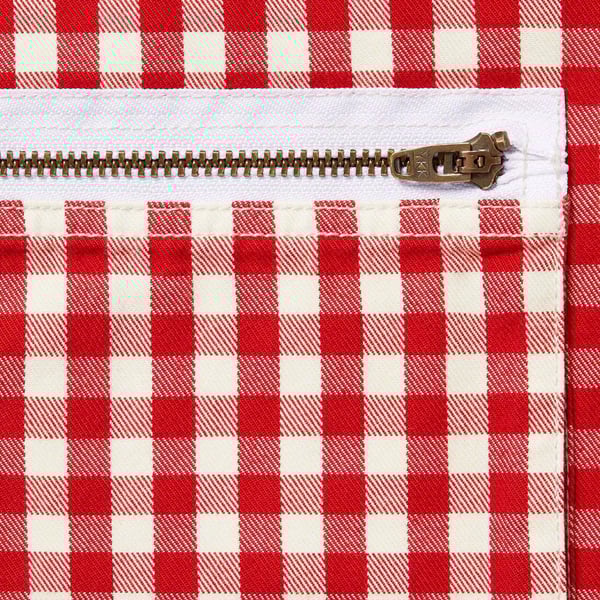 Supreme Gingham Flight Pant - Red (front)