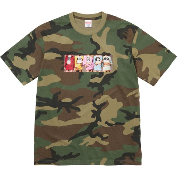 Supreme Girls Tee - Woodland Camo (front)