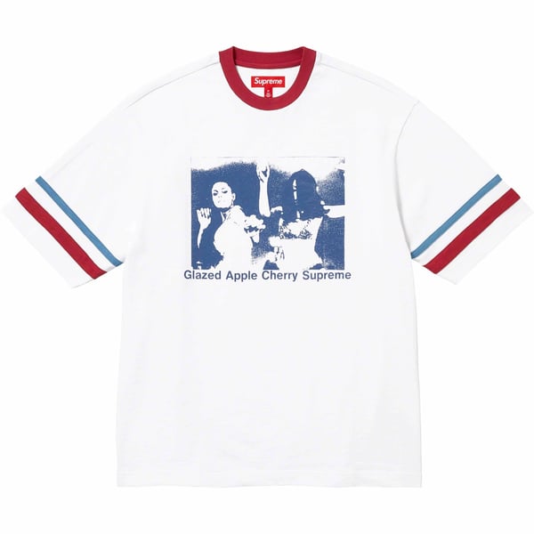 Supreme Glazed Athletic S/S Top - White (front)