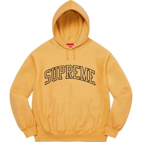 Supreme Glitter Arc Hooded Sweatshirt Gold