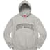 Supreme Glitter Arc Hooded Sweatshirt - Heather Grey (front)