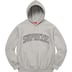 Supreme Glitter Arc Hooded Sweatshirt - Heather Grey (front)