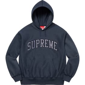 Supreme Glitter Arc Hooded Sweatshirt Navy