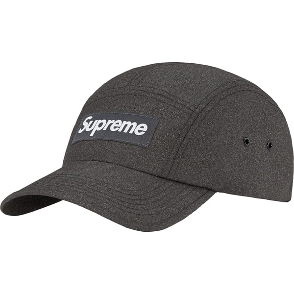 Supreme Glitter Cordura Camp Cap - Black (front)