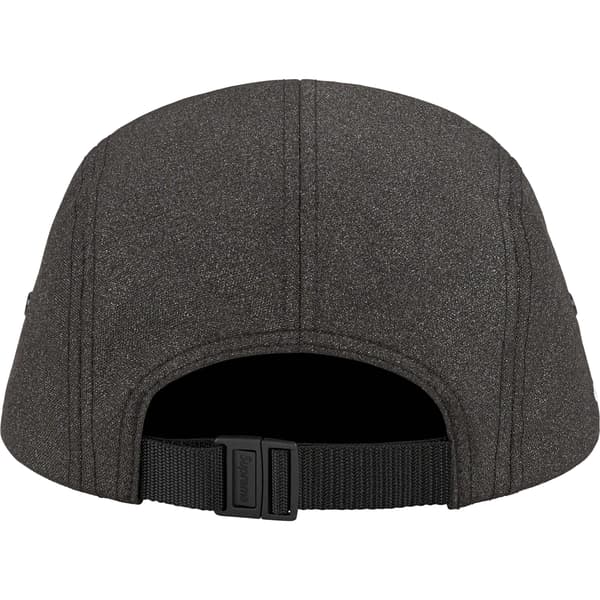 Supreme Glitter Cordura Camp Cap - Black (front)