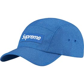 Supreme Glitter Cordura Camp Cap Light Royal