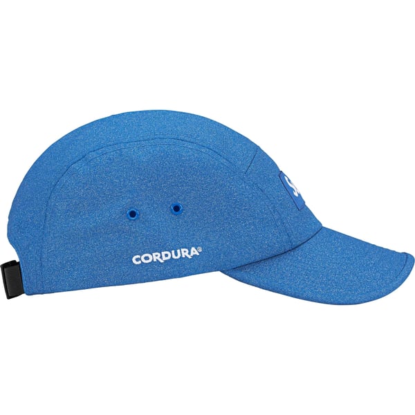 Supreme Glitter Cordura Camp Cap - Light Royal (front)