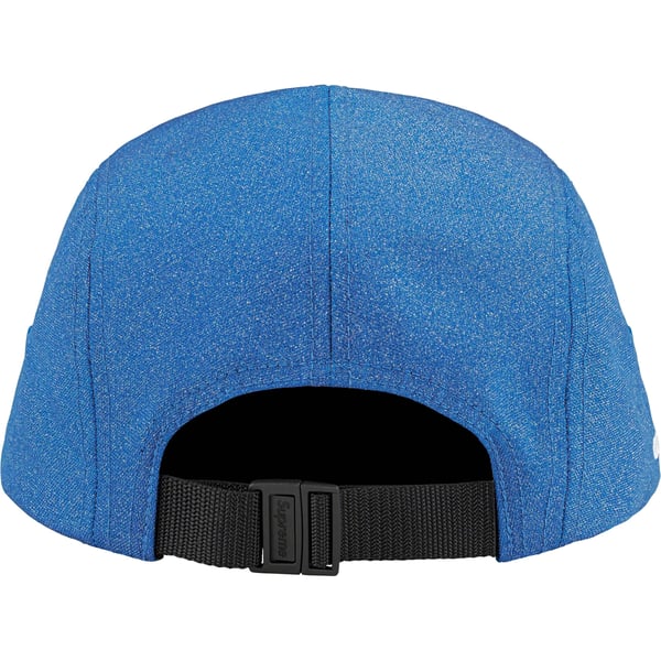 Supreme Glitter Cordura Camp Cap - Light Royal (front)