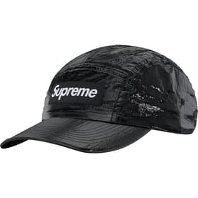 Supreme Gloss Ripstop Camp Cap Black