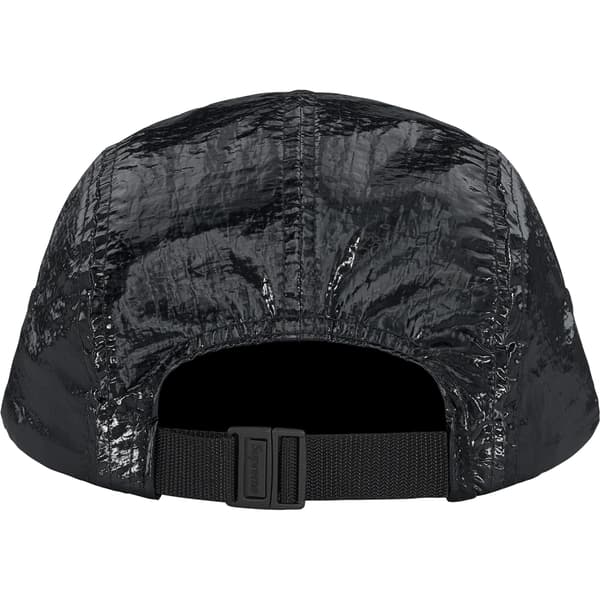 Supreme Gloss Ripstop Camp Cap - Black (front)