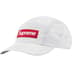Supreme Gloss Ripstop Camp Cap - Light Grey (front)