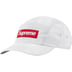 Supreme Gloss Ripstop Camp Cap - Light Grey (front)