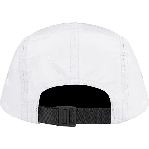 Supreme Gloss Ripstop Camp Cap - Light Grey (front)