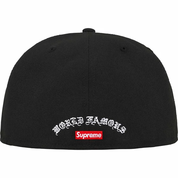 Supreme Gold Cross S Logo New Era - Black (front)