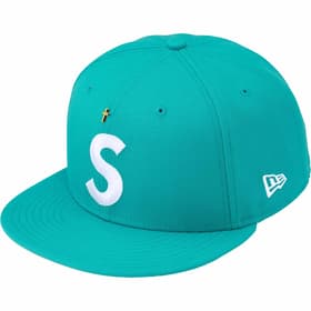 Supreme Gold Cross S Logo New Era Teal