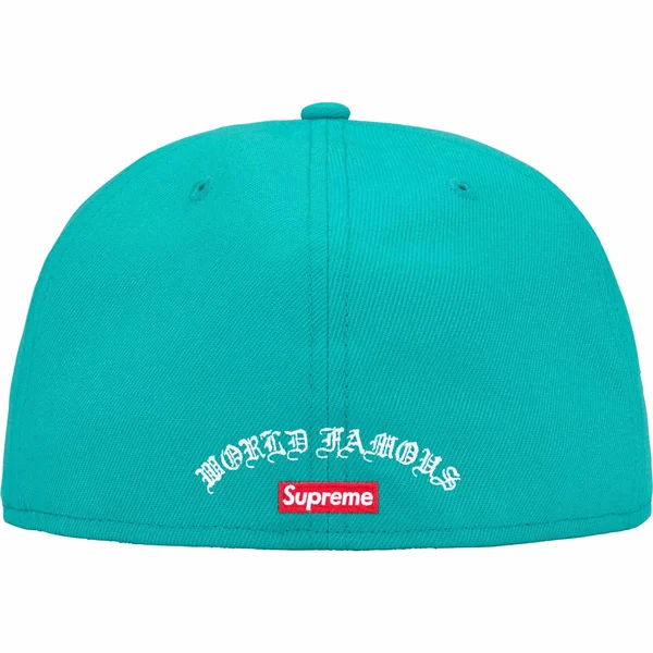 Supreme Gold Cross S Logo New Era - Teal (front)