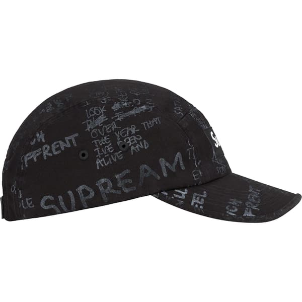 Supreme Gonz Poems Camp Cap - Black (front)